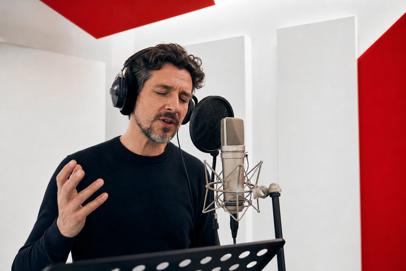 Registrazione professionale della voce